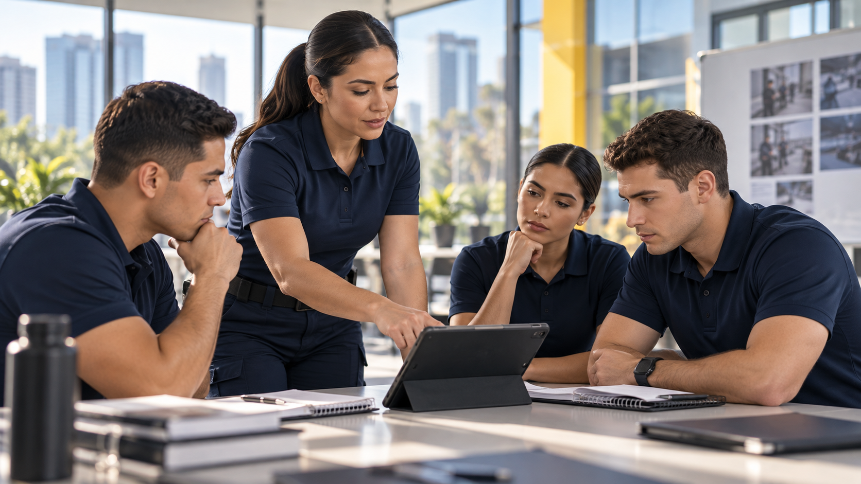 Capacitación y trabajo en equipo — imagen conceptual
